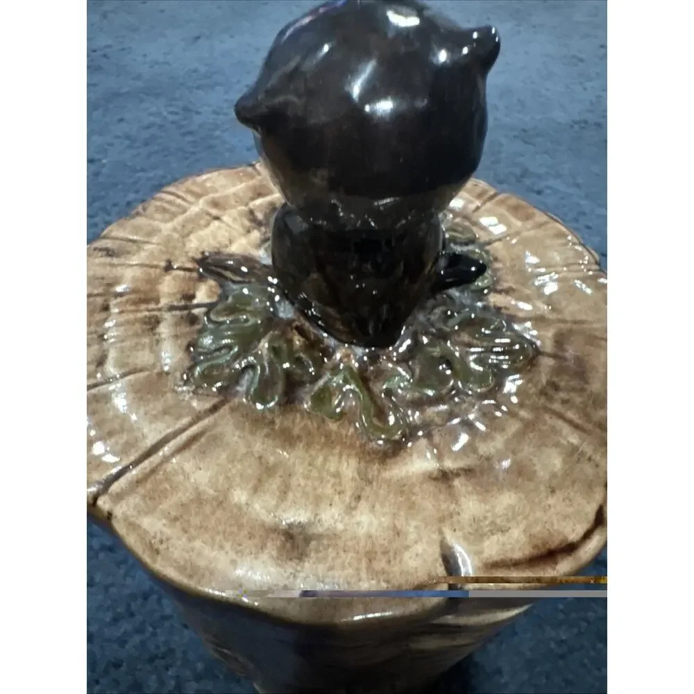 Mcm Owl Canister/Cookie Jar Brown